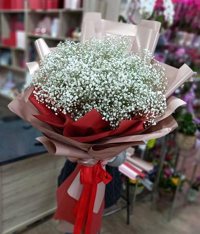 Букет цветов из: Гипсофила в Селиваниху