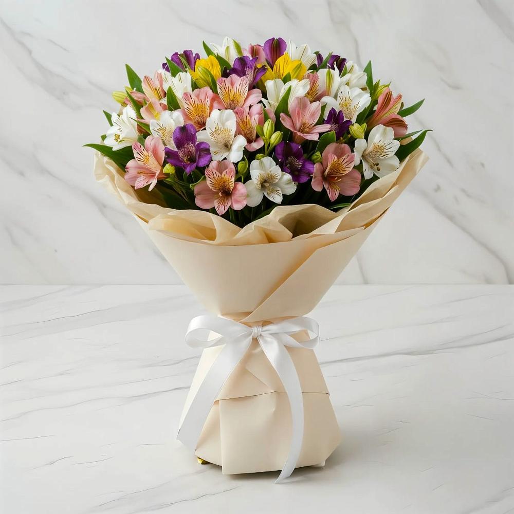 Букет цветов из: Альстромерии в Селиваниху