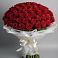 Букет 101 Красная роза Блэк Мэджик в Селиваниху