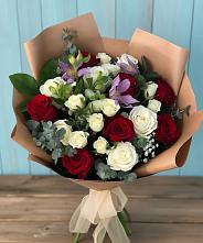Букет цветов из:  Розы и Альстромерии в Селиваниху
