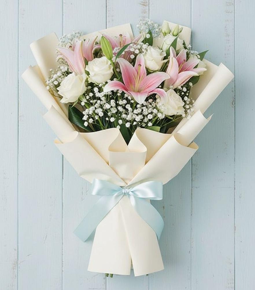 Букет цветов из: Лилии в Селиваниху