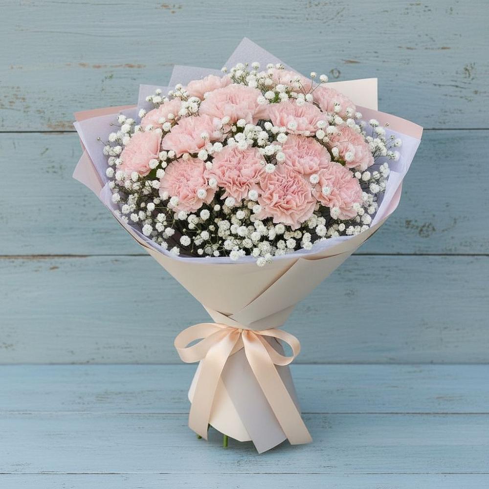 Букет цветов из: Гвоздики в Селиваниху