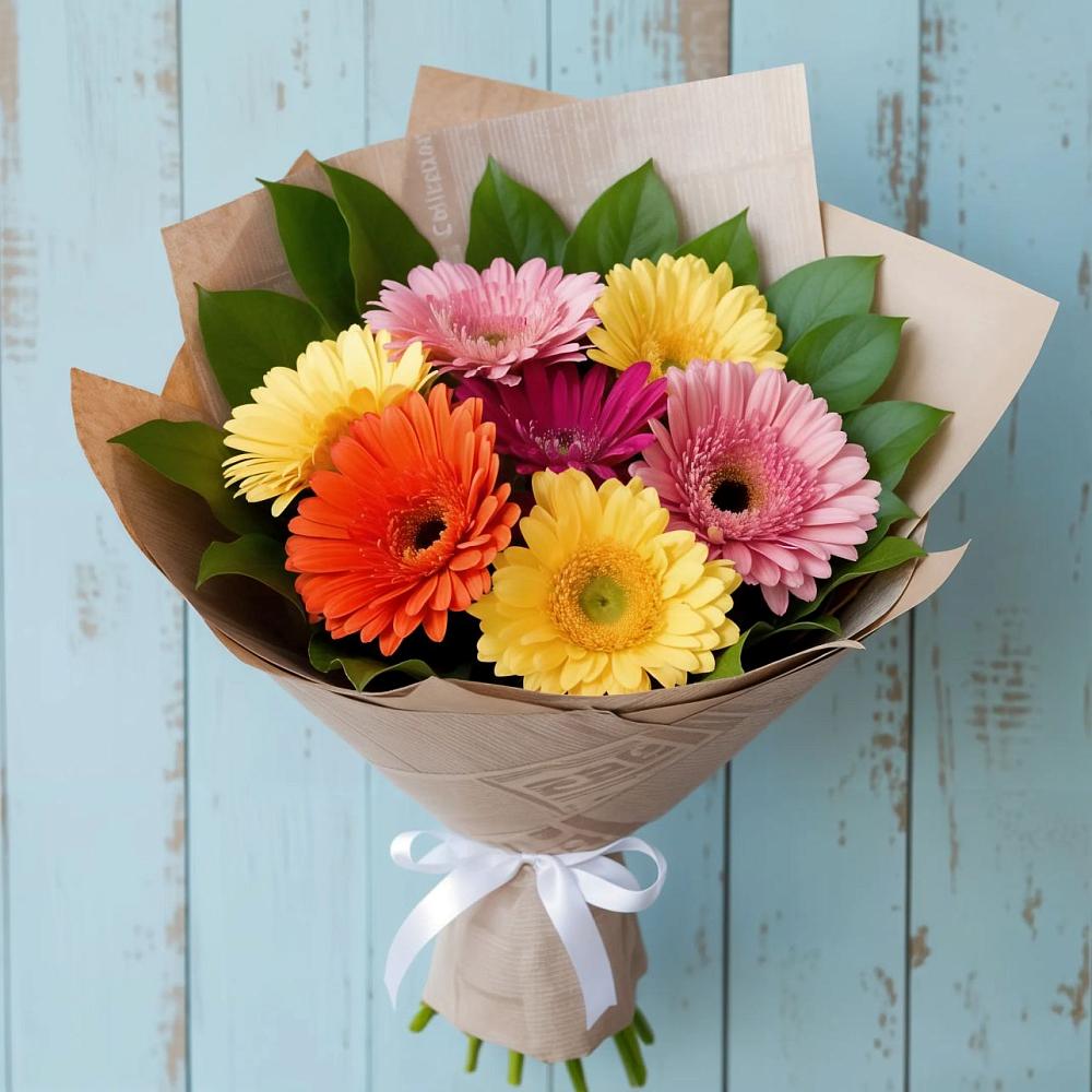 Букет цветов из: Герберы в Селиваниху