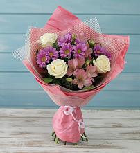 Букет цветов из:  Герберы #REPLACE_PRED# Селиваниху