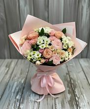 Букет цветов из:  Гвоздики, Розы и Хризантемы в Селиваниху