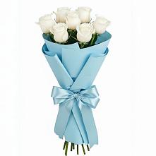 Букет 7 белых роз Проуд #REPLACE_PRED# Селиваниху