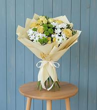 Букет цветов из:  Хризантемы и Розы #REPLACE_PRED# Селиваниху