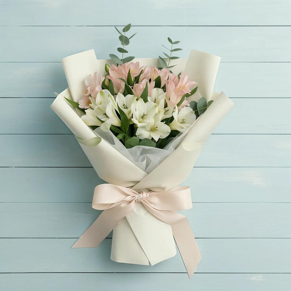 Букет цветов из: Альстромерии в Селиваниху