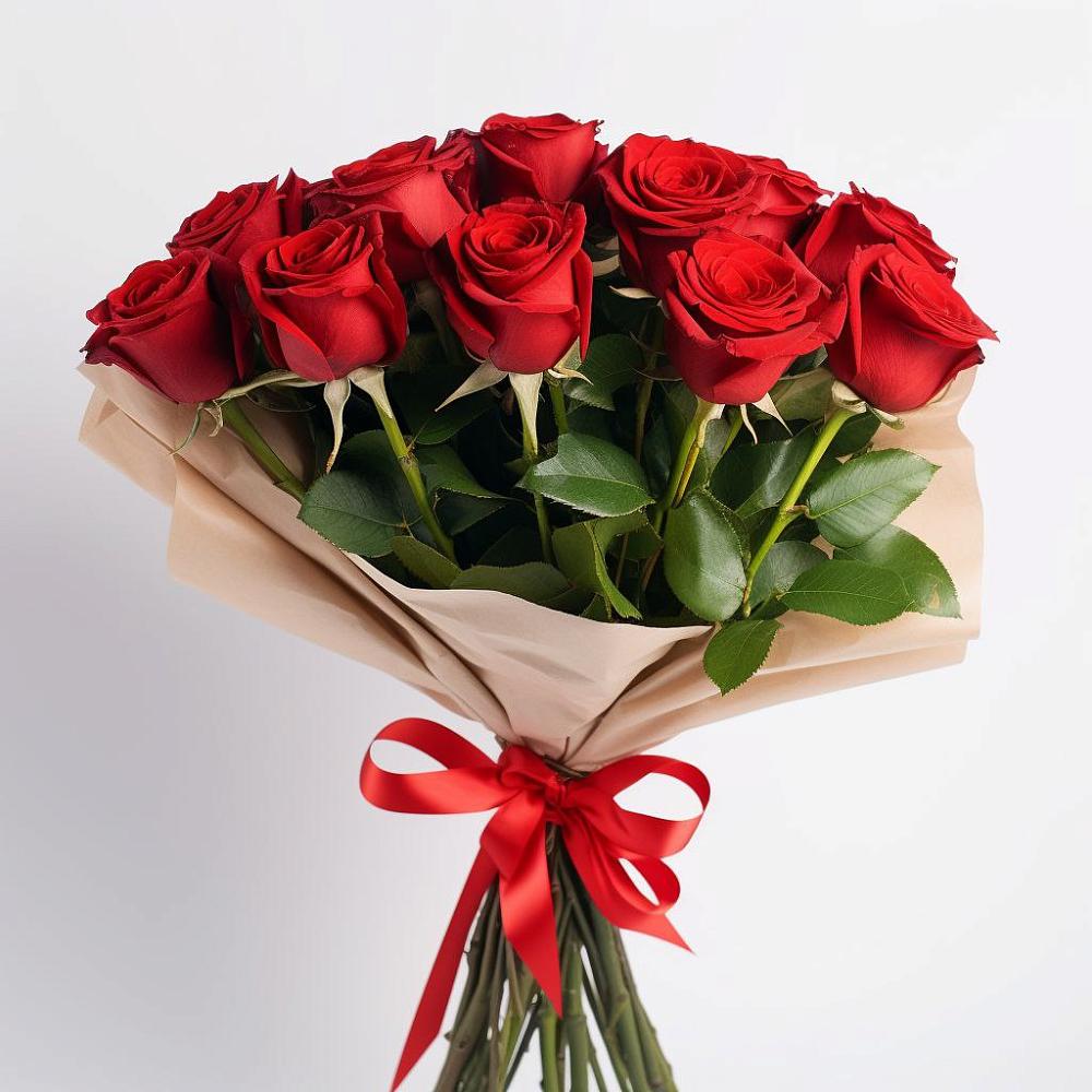Букет 11 Красных роз Эдлесс Лав в Селиваниху