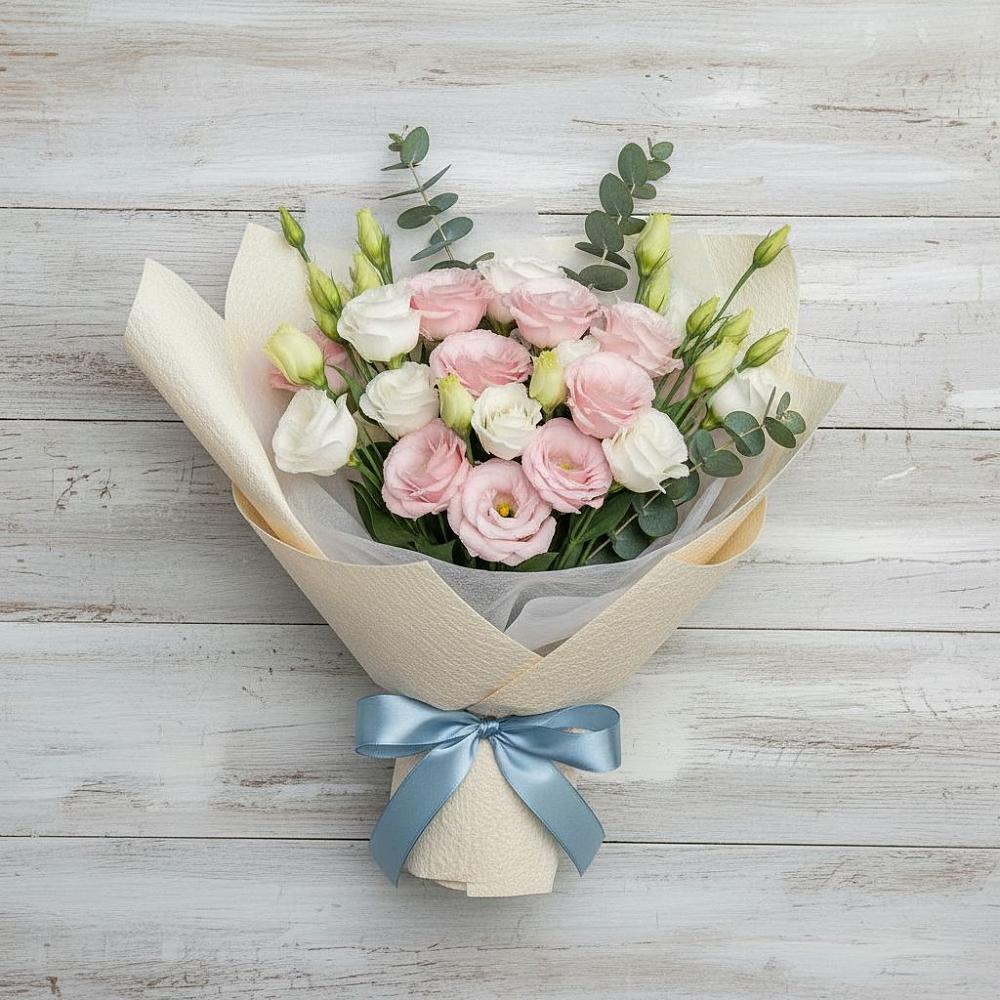 Букет цветов из: Лизиантусы в Селиваниху